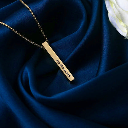 3D Bar Necklace