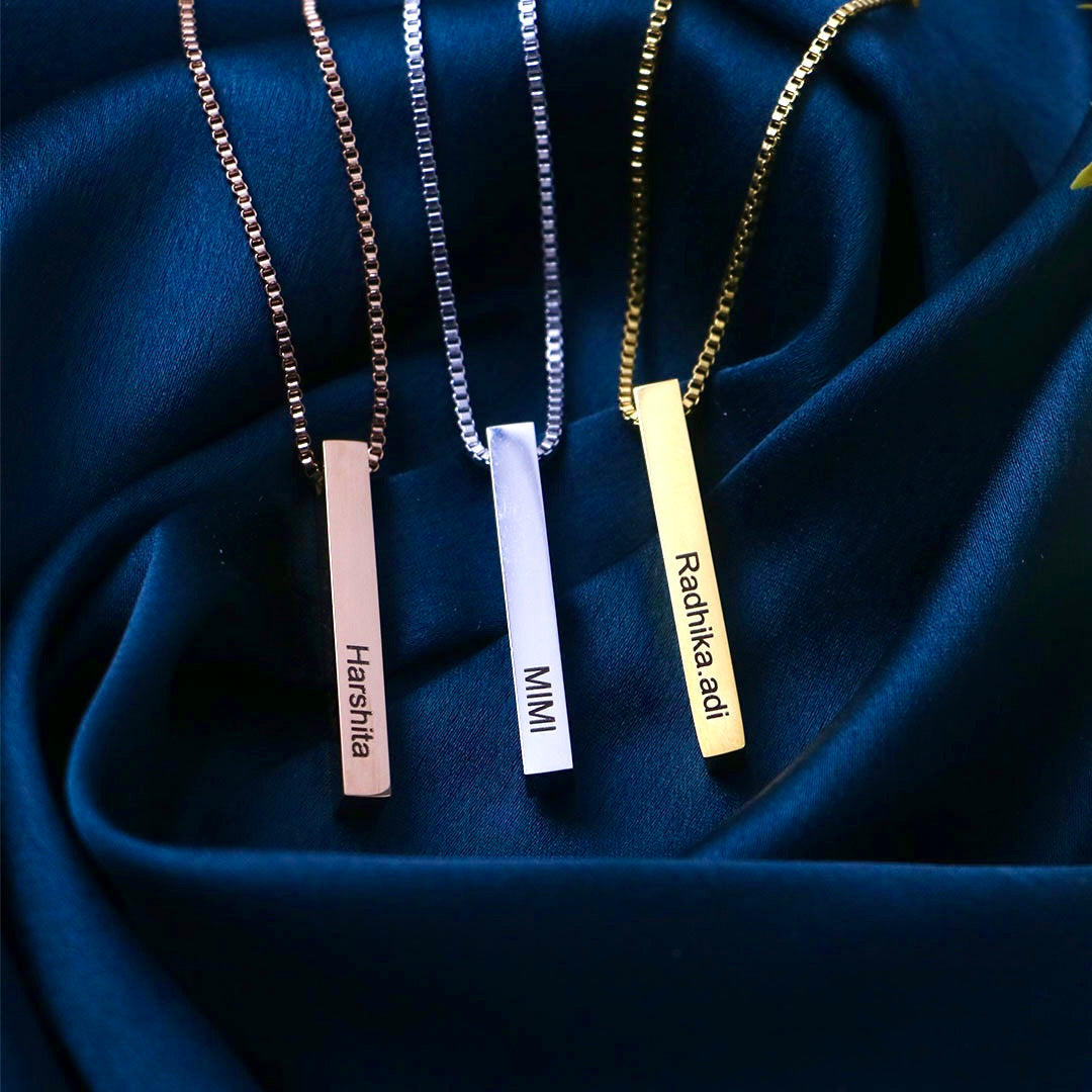 3D Bar Necklace