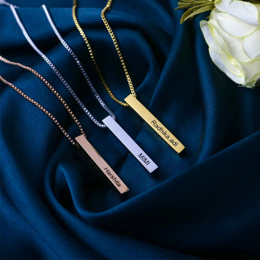 3D Bar Necklace