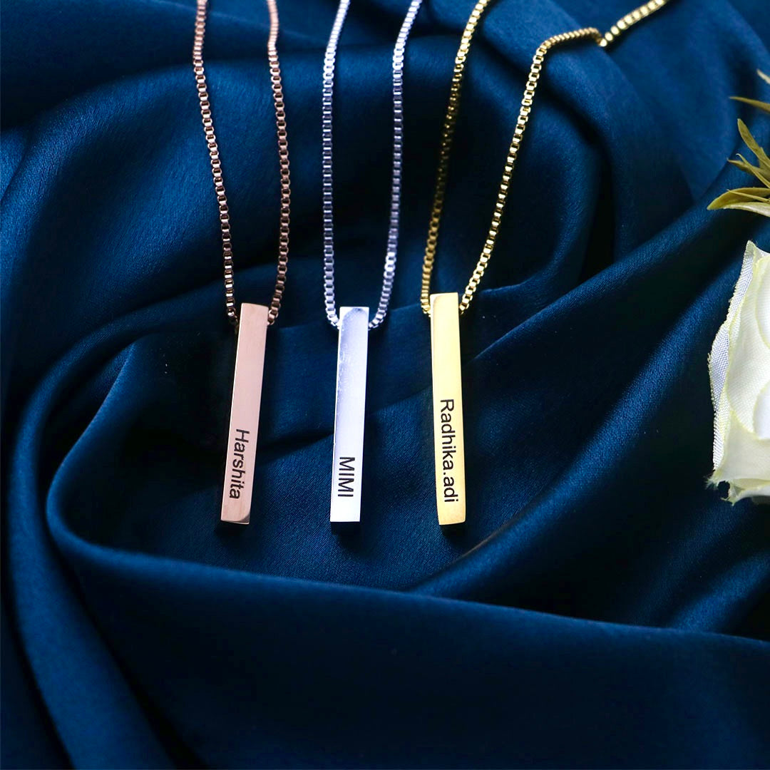 3D Bar Necklace