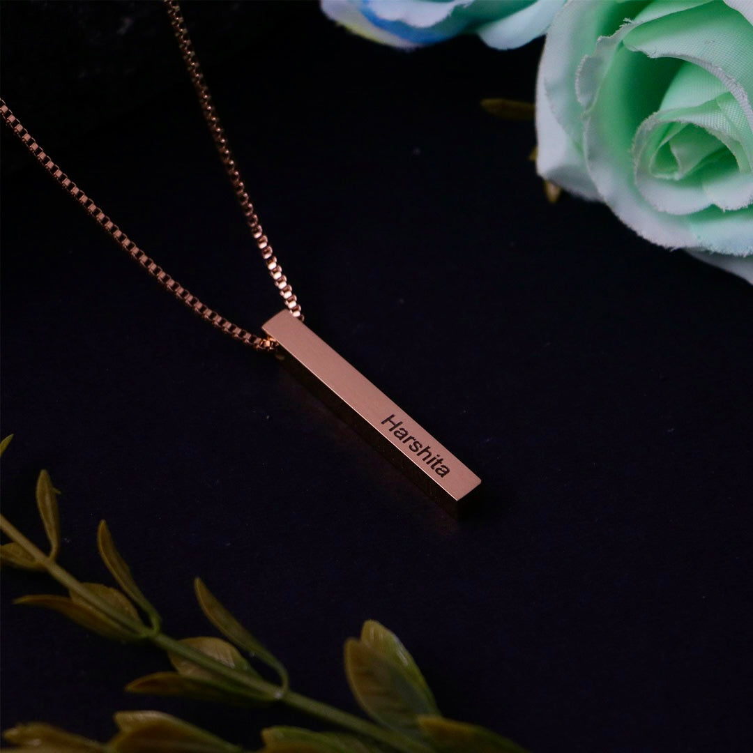 3D Bar Necklace