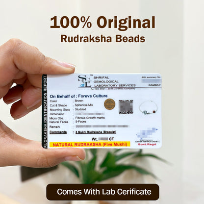 Shiva Rudraksha Pure Silver (चाँदी) Bracelet For Him