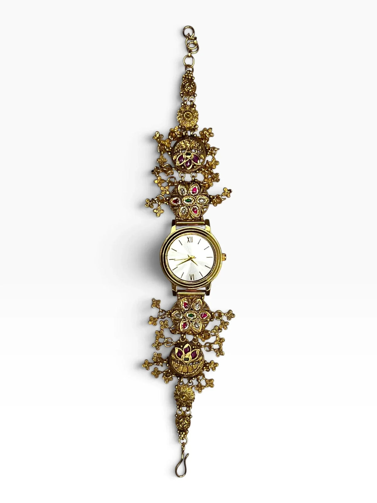 Heritage Luxury Floral Golden Dial Rajwadi Watch for Women