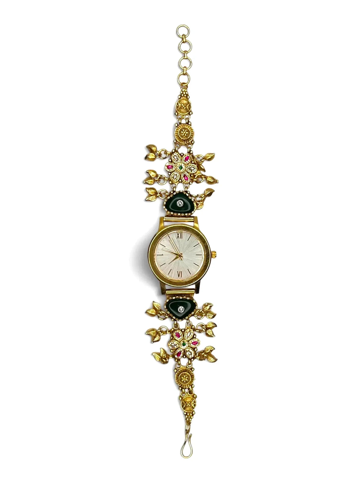 Heritage Luxury Green Motif Rajwadi Watch for Women