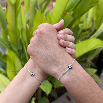 Amora Evil Eye Couple Bracelet Set | 925 Silver | Adjustable